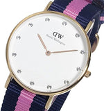 Daniel Wellington Classy Winchester White Dial Two Tone NATO Strap Watch For Women - DW00100077 Buy Now By Daniel Wellington