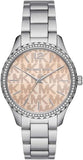 Michael Kors Layton Three Hand Pink Dial Silver Steel Strap Watch For Women - MK7298 Buy Now By Michael Kors