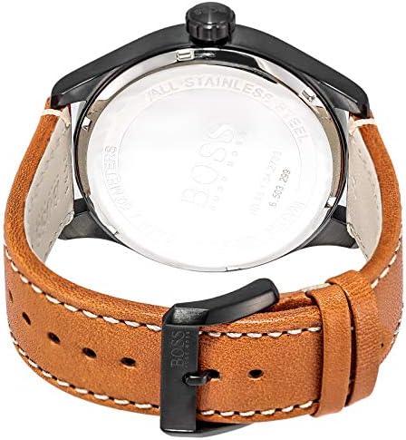 Hugo Boss Aeroliner Maxx Chronograph Black Dial Brown Leather Strap Watch For Men - 1513082 Buy Now By Hugo Boss