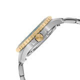 Fossil FB-01 Automatic Skeleton Blue Dial Two Tone Steel Strap Watch for Men - ME3191 Buy Now By Fossil