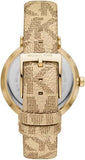 Michael Kors Addyson Quartz Gold Dial Gold Leather Strap Watch for Women - MK2952 Buy Now By Michael Kors