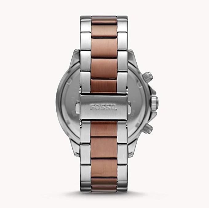 Fossil Bannon Multifunction Brown Dial Two Tone Steel Strap Watch for Men - BQ2502 Buy Now By Fossil