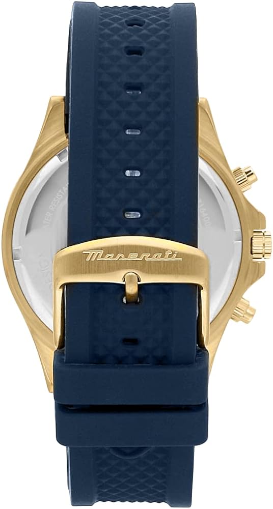 Maserati SFIDA Chronograph Blue Dial Blue Rubber Strap Watch For Men - R8871640004 Buy Now By Maserati