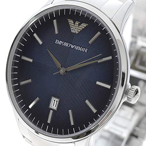 Emporio Armani Renato Quartz Blue Dial Silver Steel Strap Watch For Men - AR11182 Buy Now By Emporio Armani