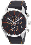 Calvin Klein City Chronograph Black Dial Black Leather Strap Watch for Men - K2G271C1 Buy Now By Calvin Klein