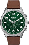 Fossil Brox Multifunction Green Dial Brown Leather Strap Watch for Men - BQ2801 Buy Now By Fossil