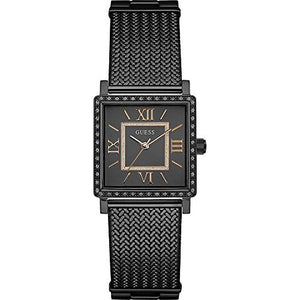Guess Highline Black Dial Black Mesh Bracelet Watch for Women - W0826L4 Buy Now By Guess