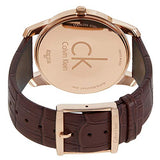 Calvin Klein City White Dial Brown Leather Strap Watch for Men - K2G21629 Buy Now By Calvin Klein