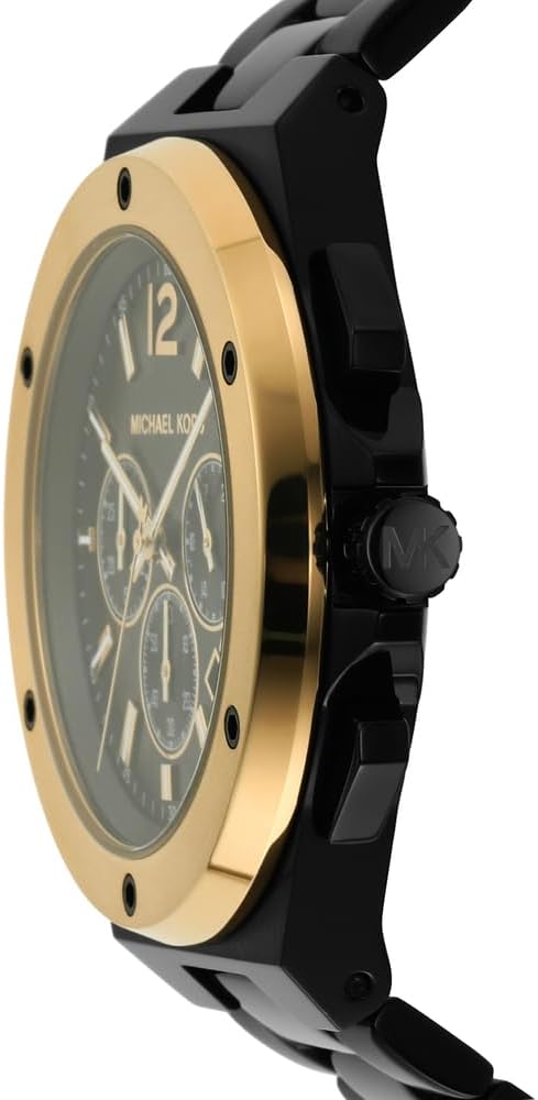 Michael Kors Lennox Chronograph Black Dial Black Steel Strap Watch For Men - MK8941 Buy Now By Michael Kors