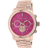 Michael Kors Runway Pink Dial Rose Gold Steel Strap Watch for Women - MK5931 Buy Now By Michael Kors