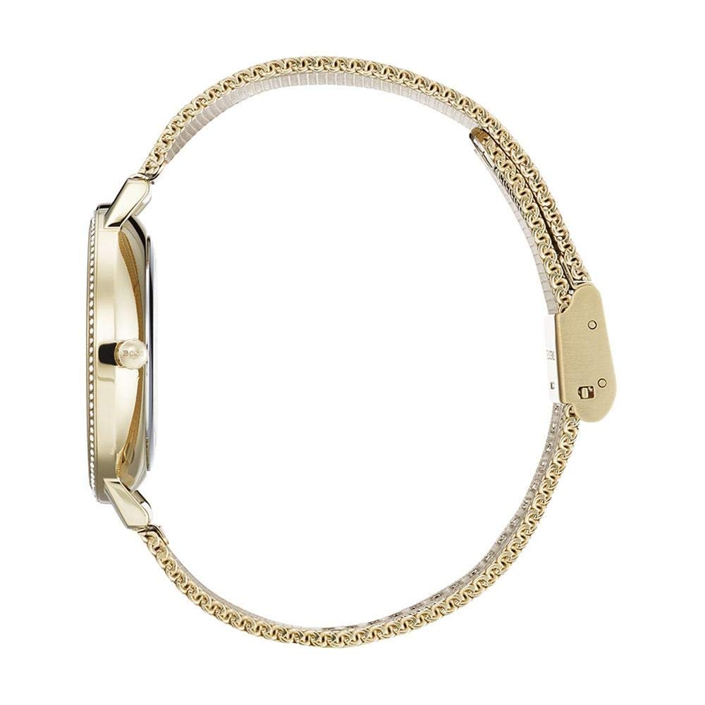 Hugo Boss Infinity Gold Dial Gold Mesh Bracelet Watch for Women - 1502520 Buy Now By Hugo Boss