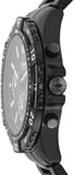 Fossil Garrett Chronograph Black Dial Black Steel Strap Watch for Men - FS5773 Buy Now By Fossil