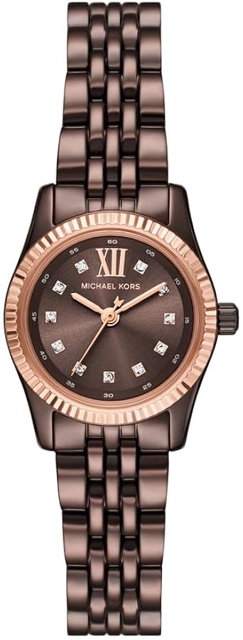 Michael Kors Lexington Three-Hand Brown Dial Brown Steel Strap Watch for Women - MK4844 Buy Now By Michael Kors