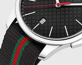 Gucci G Timeless Analog Quartz Black Dial Black NATO Strap Watch For Men - YA126321 Buy Now By Gucci