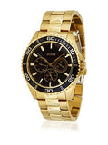 Guess BFF Multifunction Black Dial Gold Steel Strap Watch for Women - W0231L3 Buy Now By Guess