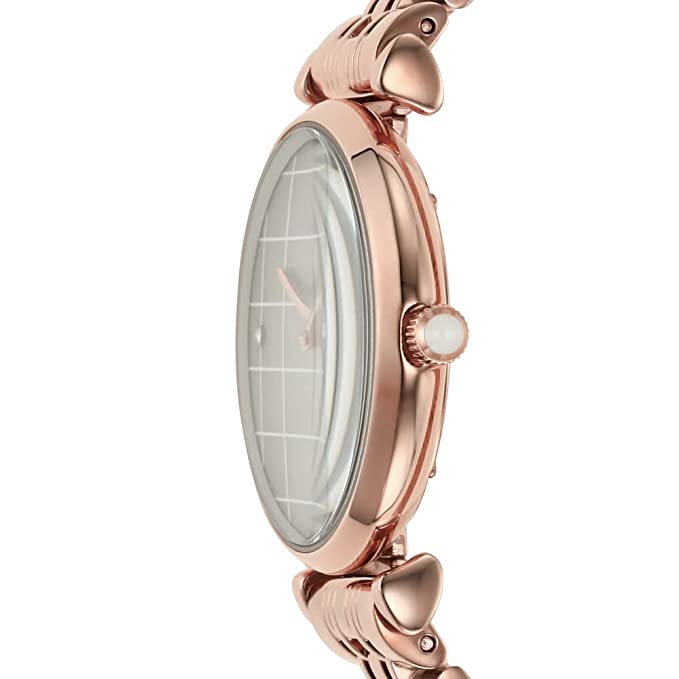 Emporio Armani Gianni T Bar Quartz Mother of Pearl Dial Rose Gold Steel Strap Watch For Women - AR11385 Buy Now By Emporio Armani