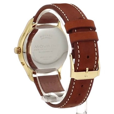 Movado Heritage Celestograf Navy Blue Dial Brown Leather Strap Watch For Women - 3650010 Buy Now By Movado