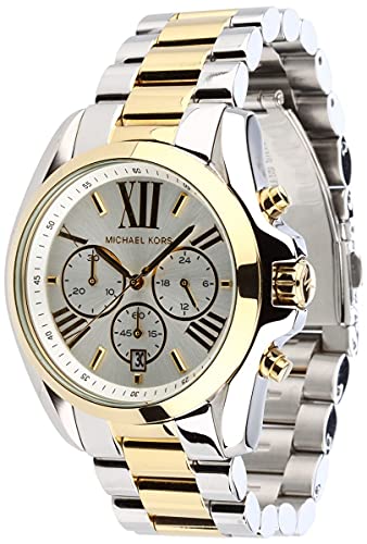 Michael Kors Bradshaw Silver Dial Two Tone Steel Strap Watch for Women - MK5627 Buy Now By Michael Kors