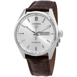 Tag Heuer Carrera Day Date Silver Dial Brown Leather Strap Watch for Men - WBN2011.FC6484 Buy Now By Tag Heuer