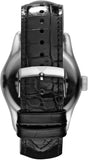 Emporio Armani Valente Black Dial Black Leather Strap Watch For Men - AR0643 Buy Now By Emporio Armani
