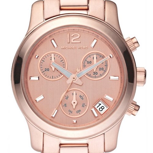 Michael Kors Runway Chronograph Rose Gold Dial Rose Gold Steel Strap Watch for Women - MK5430 Buy Now By Michael Kors