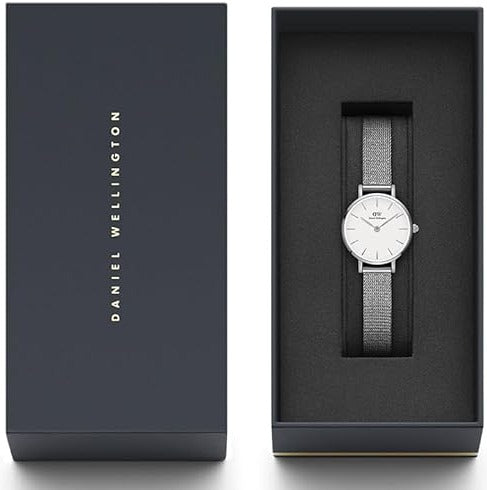 Daniel Wellington Classic Petite Sterling White Dial Silver Mesh Bracelet Watch for Women - DW00100442 Buy Now By Daniel Wellington