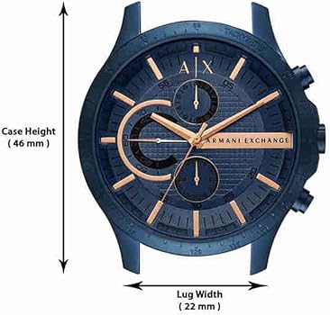 Armani Exchange Hampton Chronograph Blue Dial Blue Steel Strap Watch For Men - AX2430 Buy Now By Armani Exchange