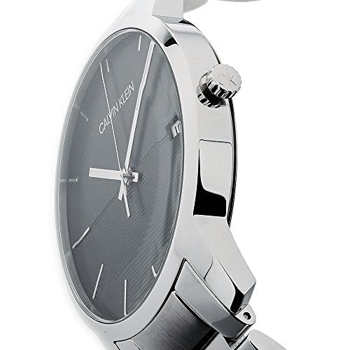 Calvin Klein City Black Dial Silver Steel Strap Watch for Men - K2G2G14C Buy Now By Calvin Klein