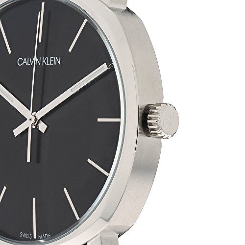 Calvin Klein Posh Black Dial Black Leather Strap Watch for Men - K8Q311C1 Buy Now By Calvin Klein