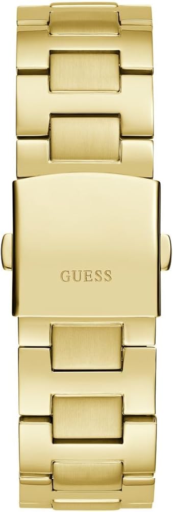 Guess Equity Analog Green Dial Gold Steel Strap Watch For Men - GW0703G2 Buy Now By Guess