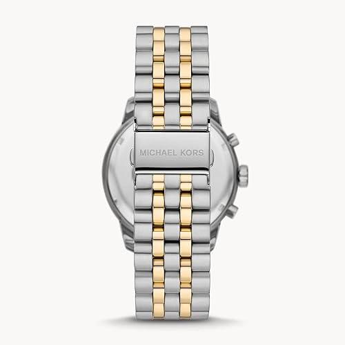 Michael Kors Cunningham Chronograph Black Dial Two Tone Steel Strap Watch For Men - MK8964 Buy Now By Michael Kors