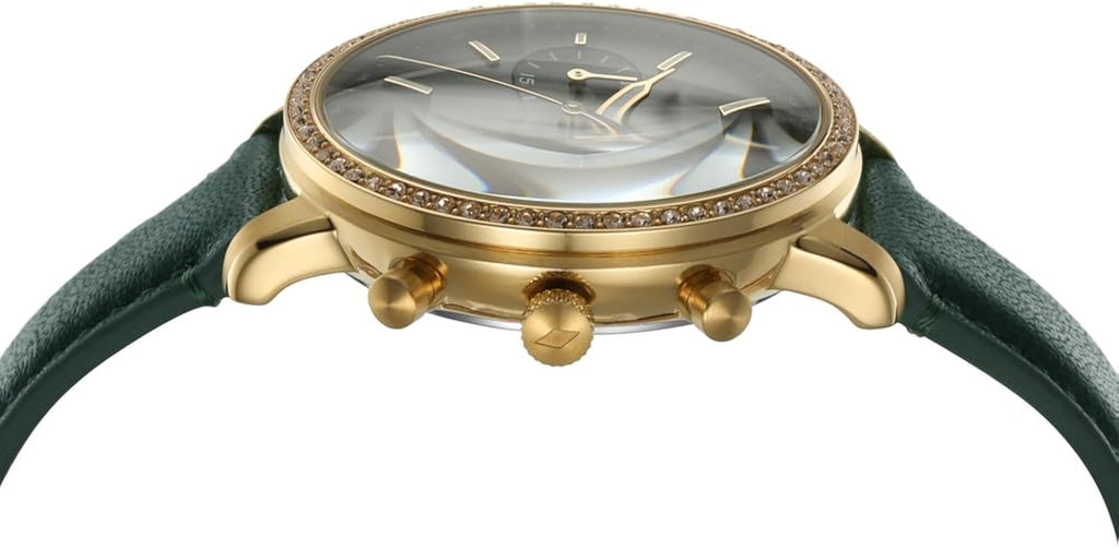 Fossil Neutra Chronograph Green Dial Green Leather Strap Watch for Women - ES5239 Buy Now By Fossil