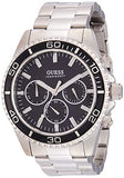 Guess Chaser Chronograph Black Dial Silver Steel Strap Watch for Men - W0170G1 Buy Now By Guess