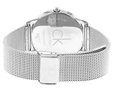 Calvin Klein Minimal White Dial Silver Mesh Bracelet Watch for Men - K3M51152 Buy Now By Calvin Klein