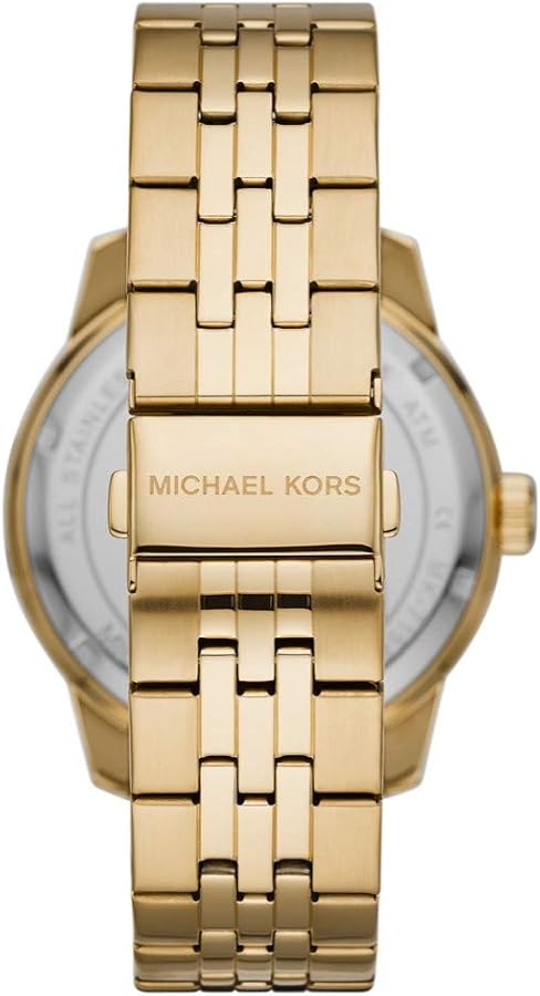 Michael Kors Cunningham Multifunction Black Dial Gold Steel Strap Watch For Men - MK7154 Buy Now By Michael Kors