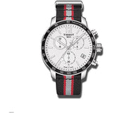 Tissot Quickster Chronograph NBA Toronto Raptors White Dial Two Tone NATO Strap Watch for Men - T095.417.17.037.16 Buy Now By Tissot