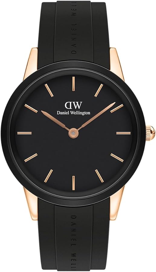 Daniel Wellington Iconic Motion Black Dial Black Rubber Strap Watch For Men - DW00100425 Buy Now By Daniel Wellington