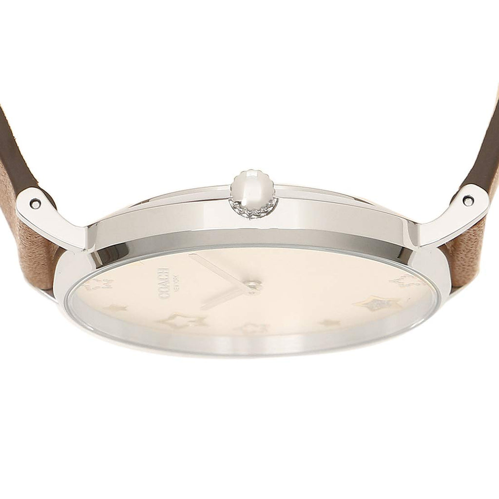 Coach Perry White Dial Brown Leather Strap Watch for Women - 14503242 Buy Now By Coach