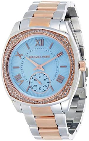 Michael Kors Bryn Quartz Blue Dial Two Tone Steel Strap Watch For Women - MK6136 Buy Now By Michael Kors