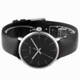 Calvin Klein High Noon Quartz Black Dial Black Leather Strap Watch for Men - K8M211C1 Buy Now By Calvin Klein