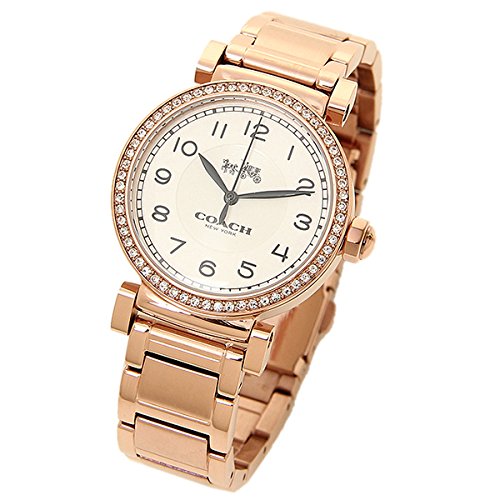 Coach Madison White Dial Rose Gold Steel Strap Watch for Women - 14502398 Buy Now By Coach