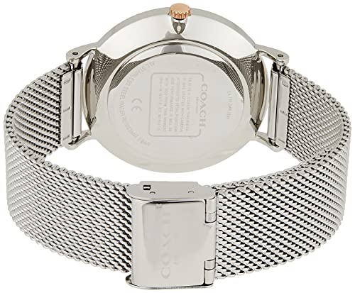 Coach Perry White Dial Silver Mesh Bracelet Watch for Women - 14503124 Buy Now By Coach