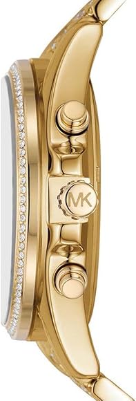 Michael Kors Whitney Chronograph Black Dial Gold Steel Strap Watch for Women - MK7224 Buy Now By Michael Kors
