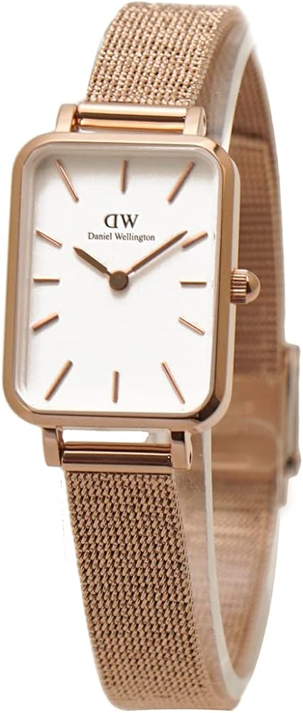 Daniel Wellington Quadro Melrose White Dial Gold Mesh Strap Watch For Women - DW00100431 Buy Now By Daniel Wellington