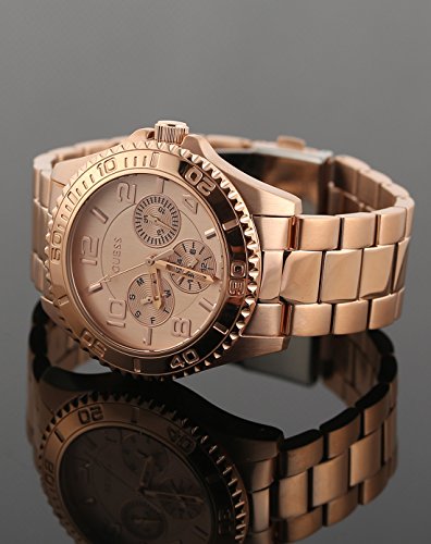 Guess BFF Multifunction Rose Gold Dial Rose Gold Steel Strap Watch for Women - W0231L4 Buy Now By Guess