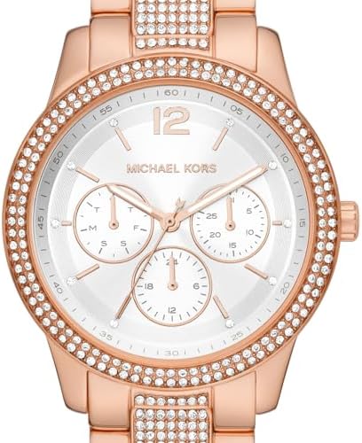 Michael Kors Tibby Chronograph White Dial Rose Gold Steel Strap Watch For Men - MK7293 Buy Now By Michael Kors