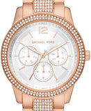 Michael Kors Tibby Chronograph White Dial Rose Gold Steel Strap Watch For Men - MK7293 Buy Now By Michael Kors