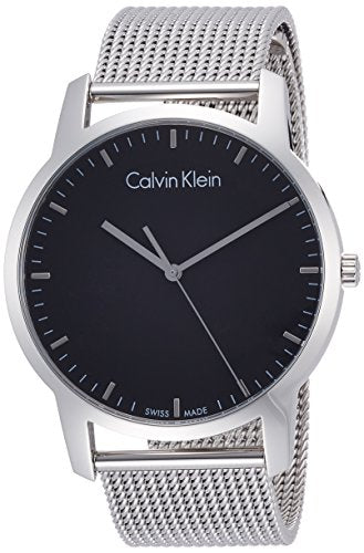 Calvin Klein City Chronograph Black Dial Silver Mesh Bracelet Watch for Men - K2G2G121 Buy Now By Calvin Klein