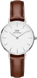 Daniel Wellington Petite White Dial Brown Leather Strap Watch For Women - DW00100243 Buy Now By Daniel Wellington