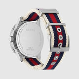 Gucci G Timeless Quartz White Dial Two Tone Nylon Strap Watch for Men - YA126239 Buy Now By Gucci